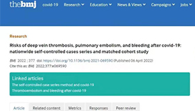 疫情放開后，新冠患者靜脈血栓栓塞癥（VTE）的防治需高度關注！